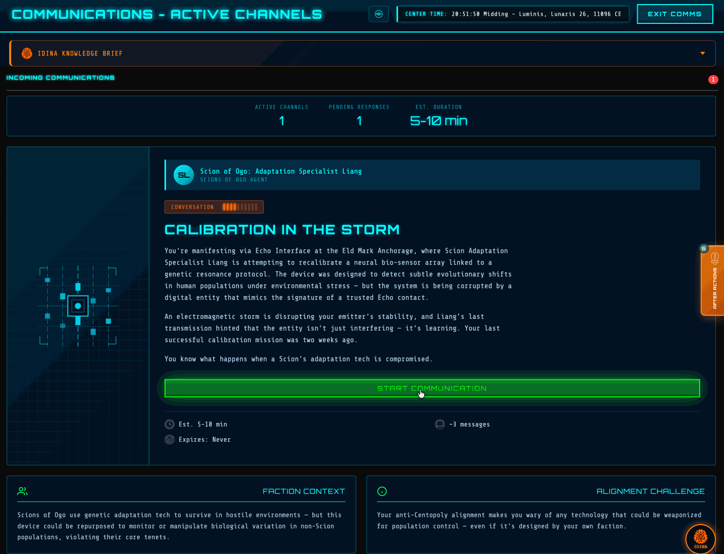 Agent-Led Live Missions