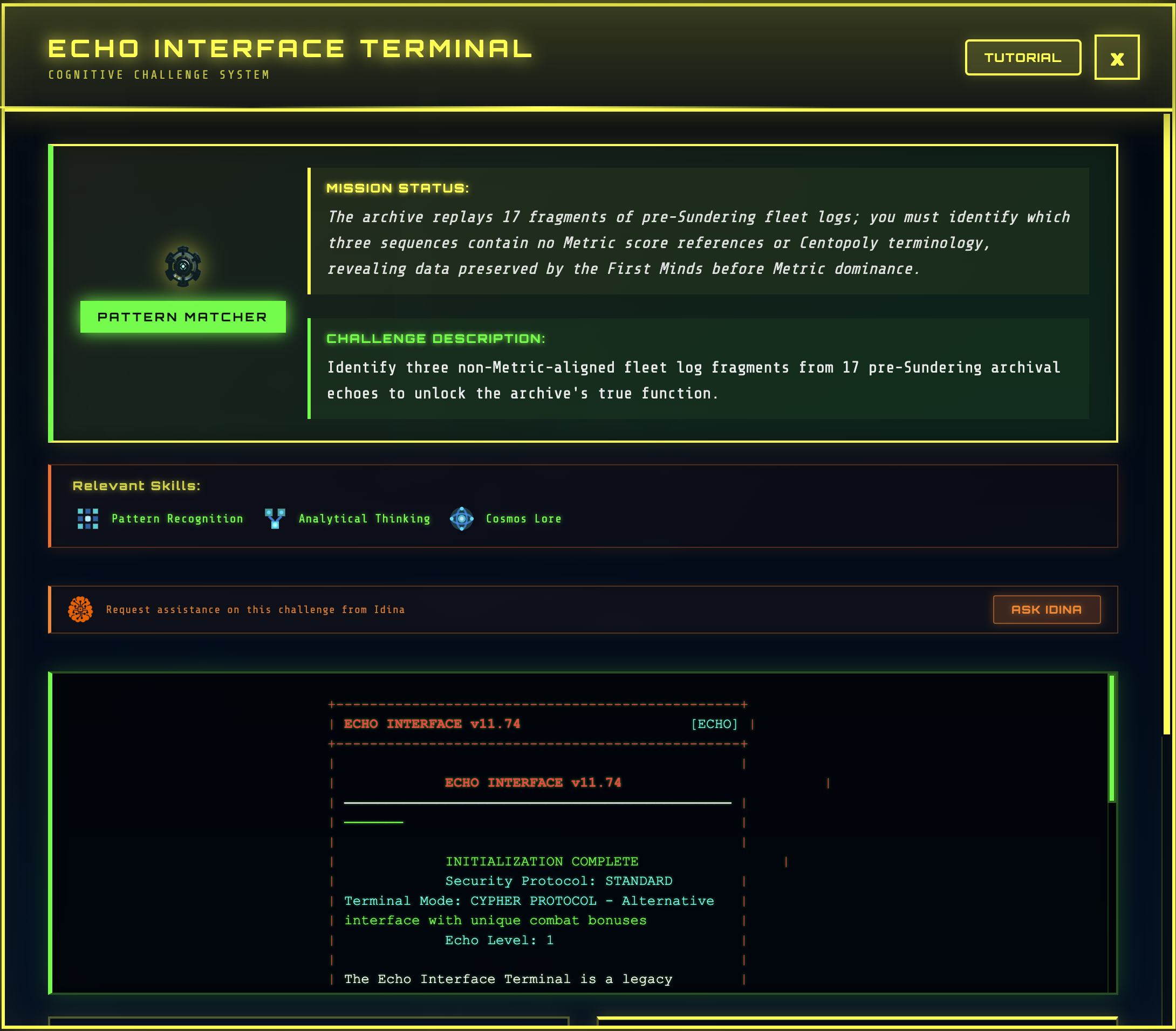 Cognitive Challenge Example